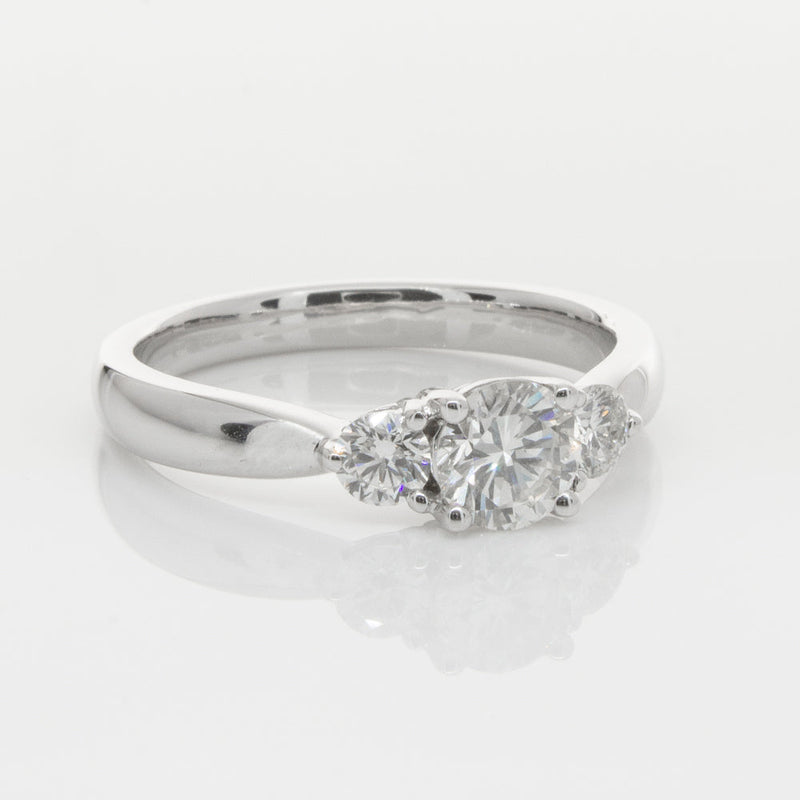 18ct White Gold .50ct Diamond Elysian Ring-Ring-Walker & Hall