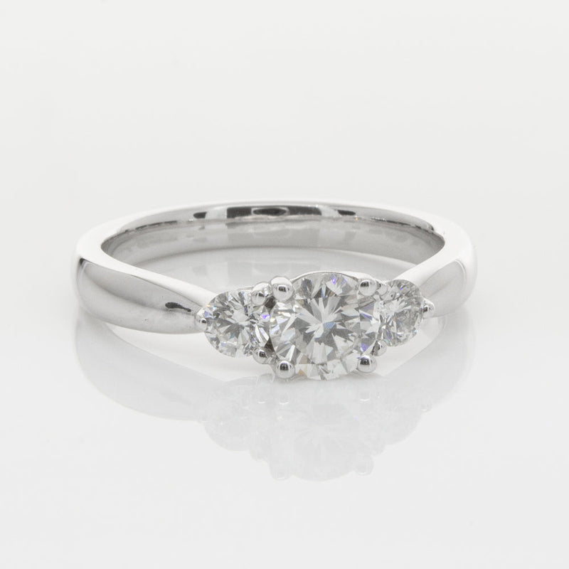 18ct White Gold .50ct Diamond Elysian Ring-Ring-Walker & Hall