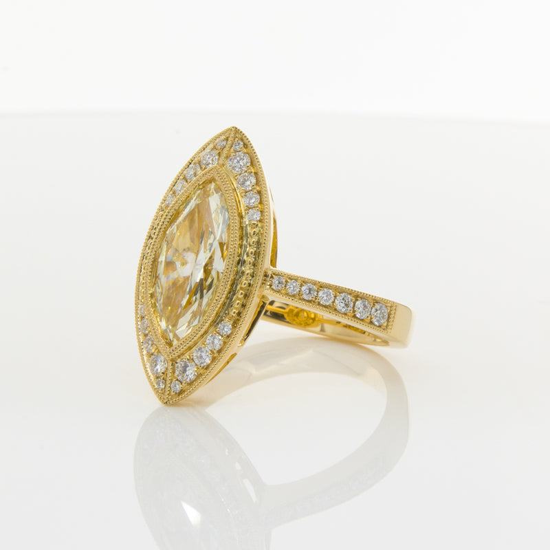18ct Yellow Gold Yellow Diamond Ring-Ring-Walker & Hall