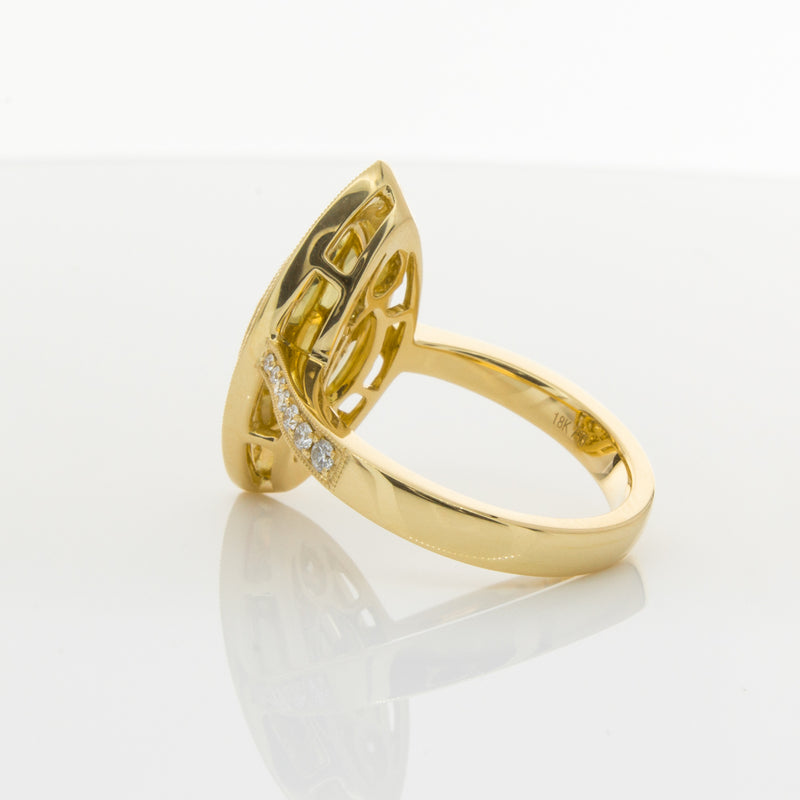 18ct Yellow Gold Yellow Diamond Ring-Ring-Walker & Hall