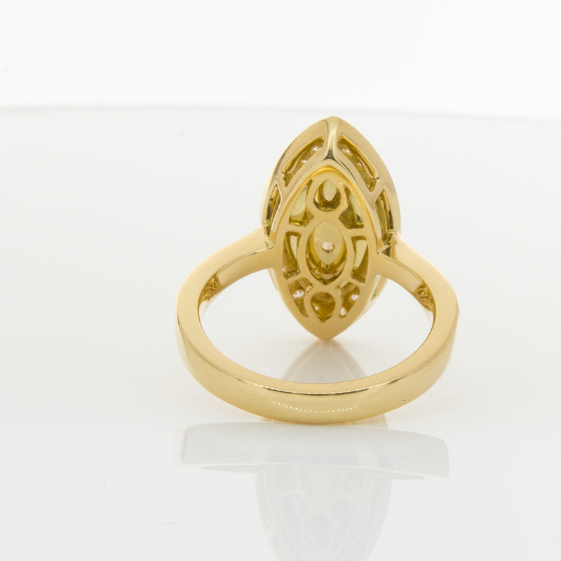 18ct Yellow Gold Yellow Diamond Ring-Ring-Walker & Hall