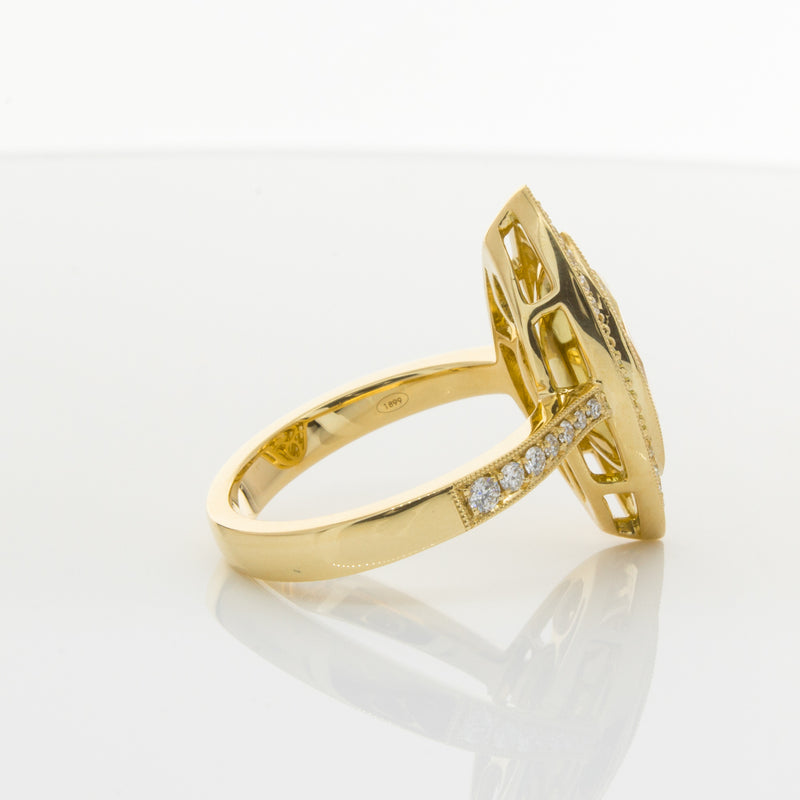 18ct Yellow Gold Yellow Diamond Ring-Ring-Walker & Hall