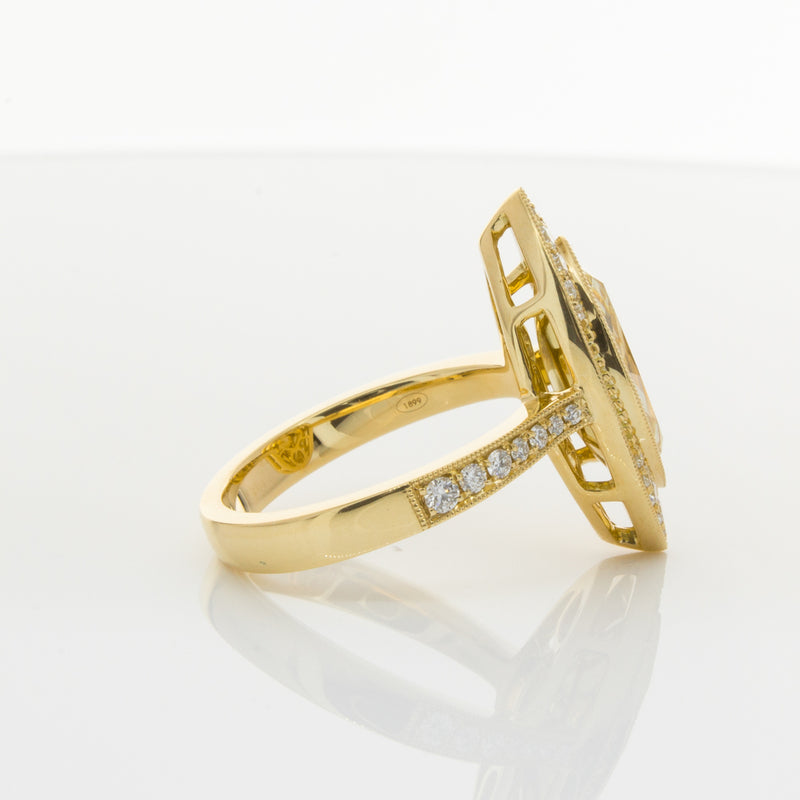 18ct Yellow Gold Yellow Diamond Ring-Ring-Walker & Hall