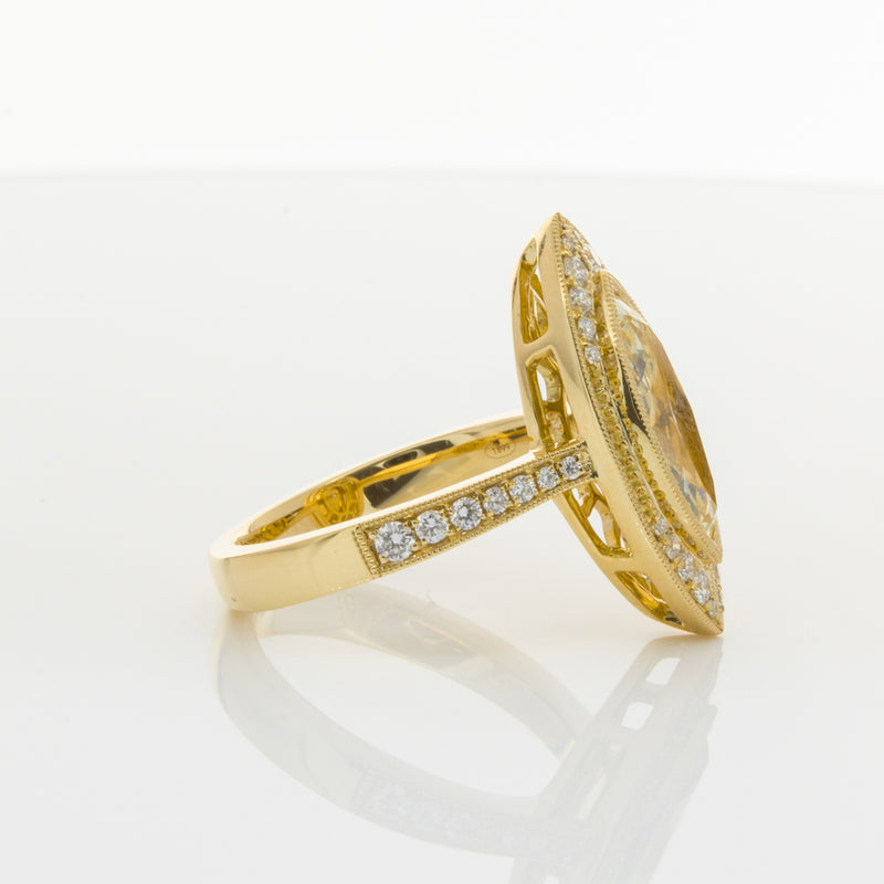 18ct Yellow Gold Yellow Diamond Ring-Ring-Walker & Hall