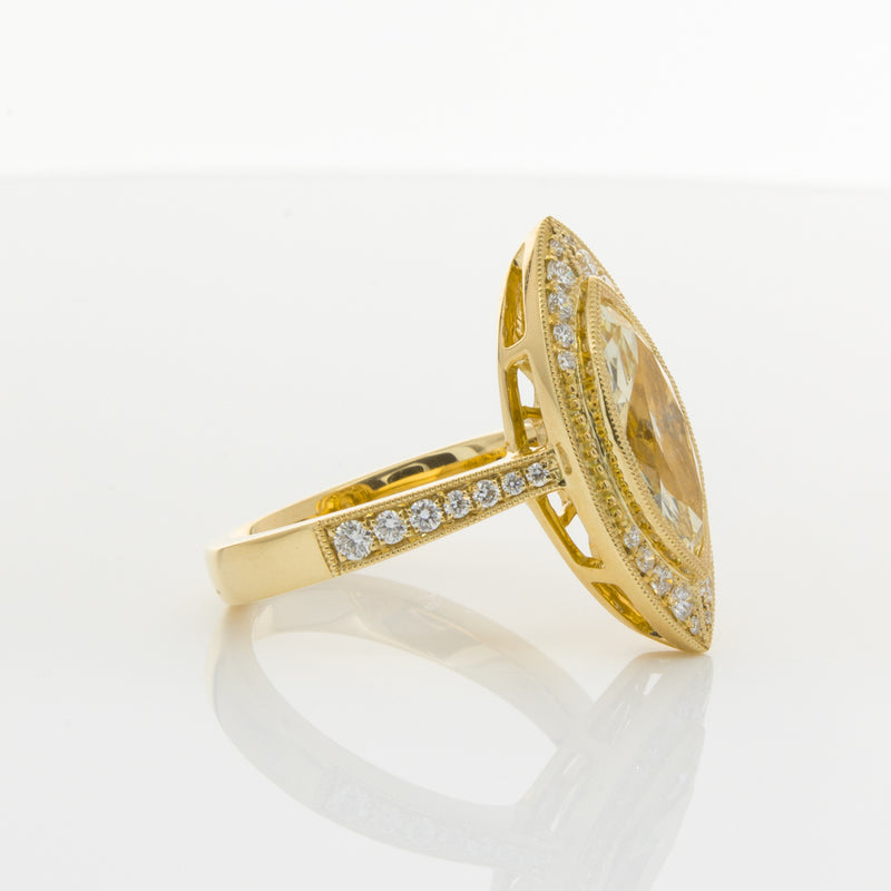 18ct Yellow Gold Yellow Diamond Ring-Ring-Walker & Hall