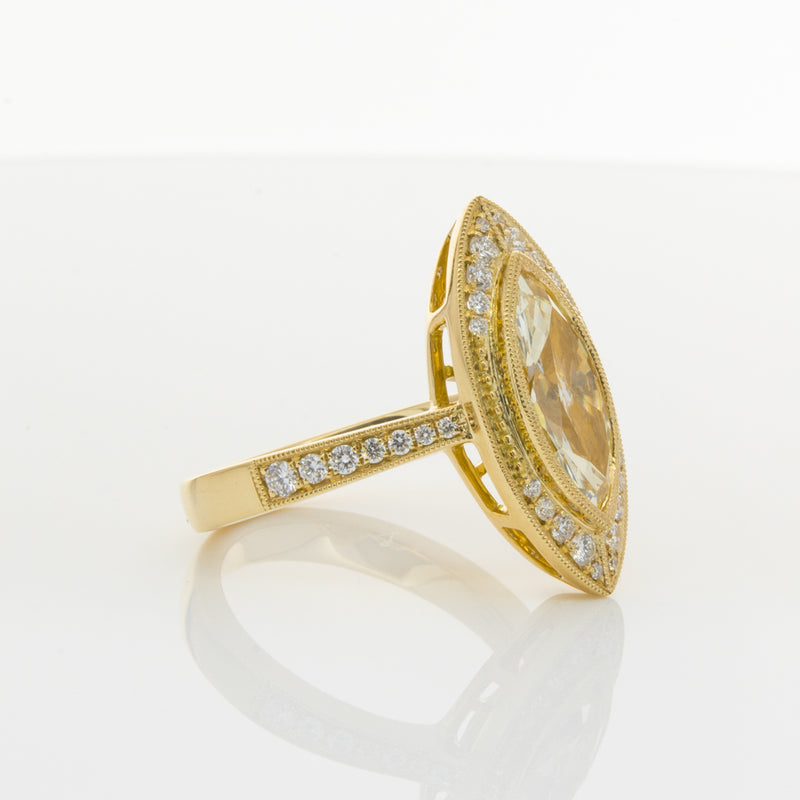 18ct Yellow Gold Yellow Diamond Ring-Ring-Walker & Hall