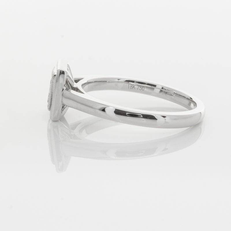 18ct White Gold .52ct Princess Cut Diamond Windsor Ring-Ring-Walker & Hall