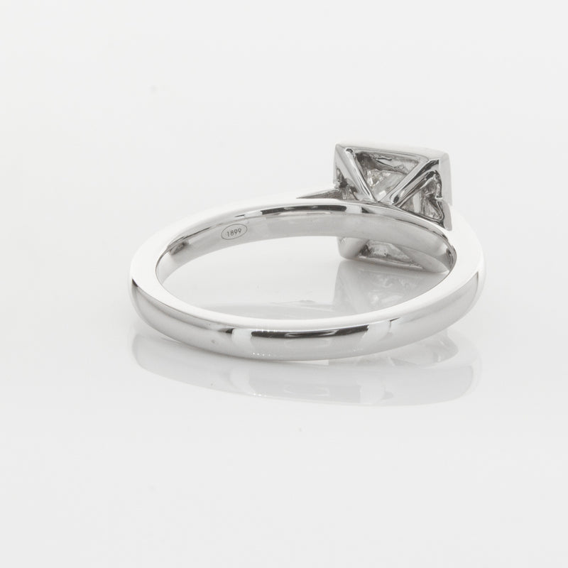 18ct White Gold .52ct Princess Cut Diamond Windsor Ring-Ring-Walker & Hall