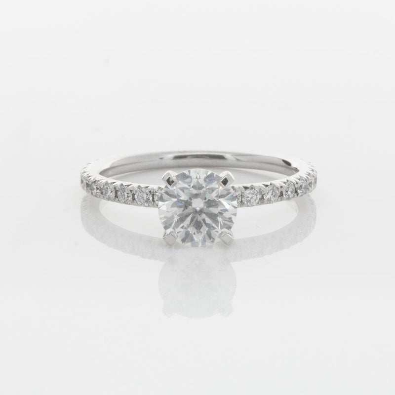 18ct White Gold 1.01ct Diamond Comet Ring-Ring-Walker & Hall