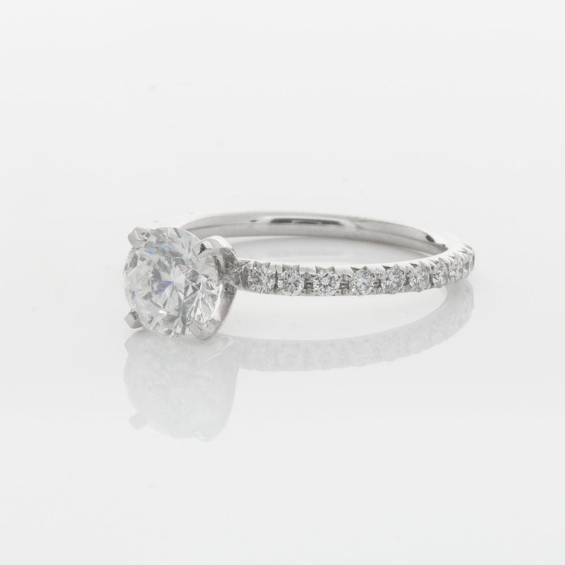 18ct White Gold 1.01ct Diamond Comet Ring-Ring-Walker & Hall