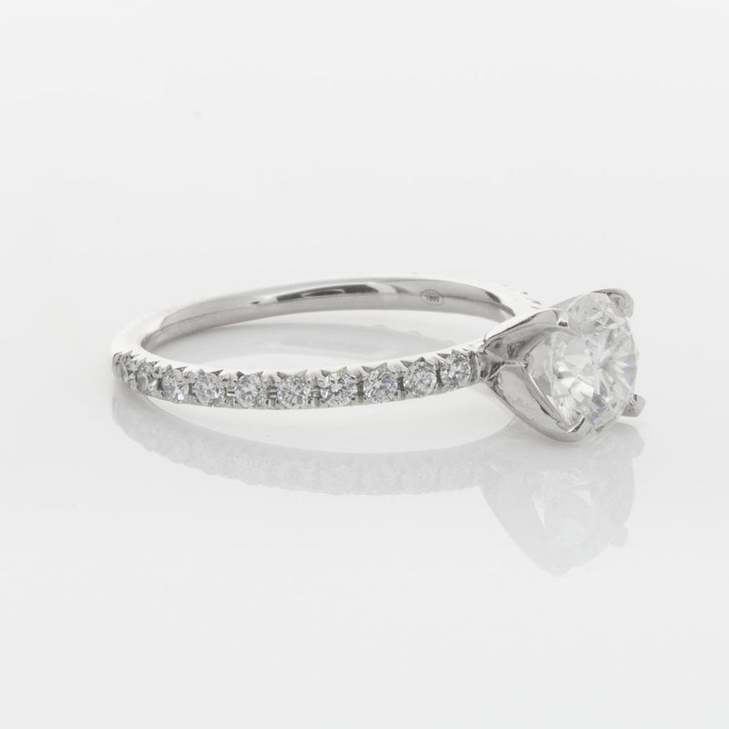 18ct White Gold 1.01ct Diamond Comet Ring-Ring-Walker & Hall