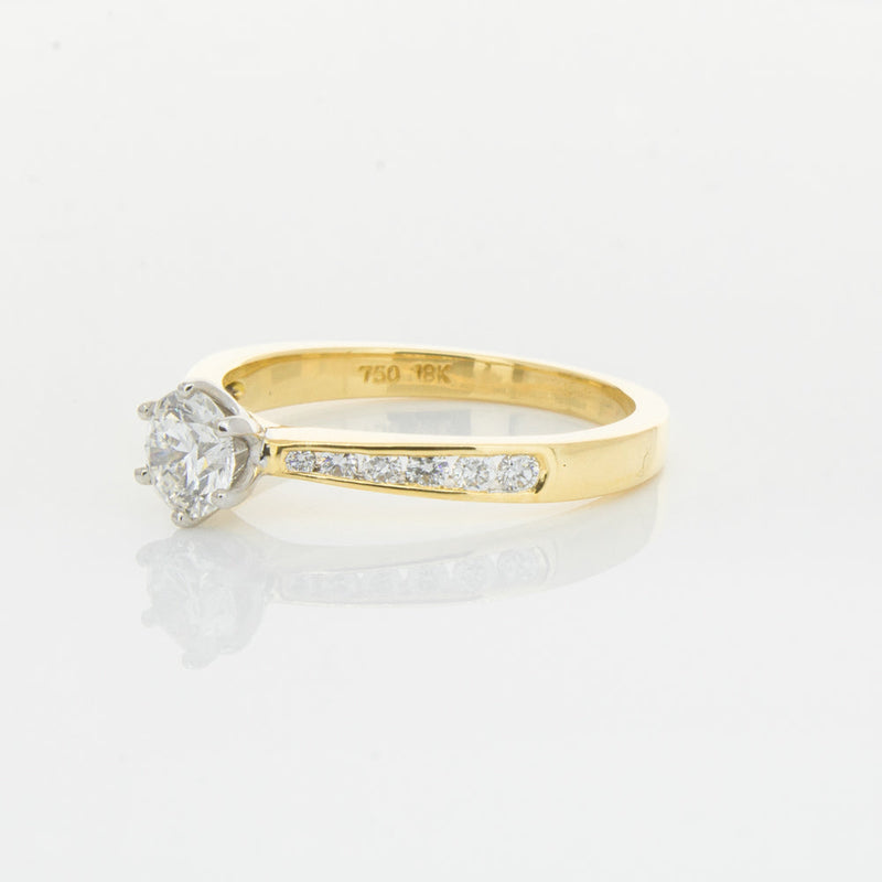 18ct Yellow Gold .50ct Diamond Avalon Ring-Ring-Walker & Hall