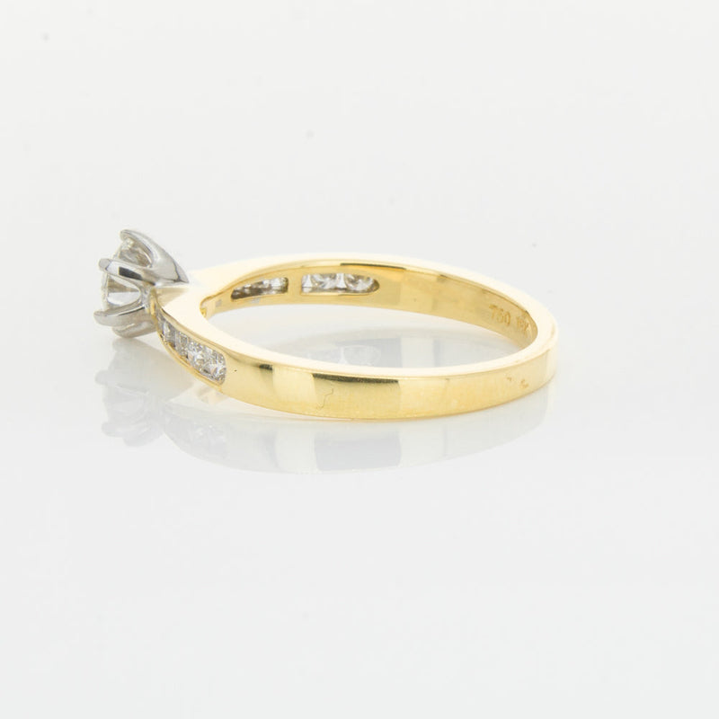 18ct Yellow Gold .50ct Diamond Avalon Ring-Ring-Walker & Hall