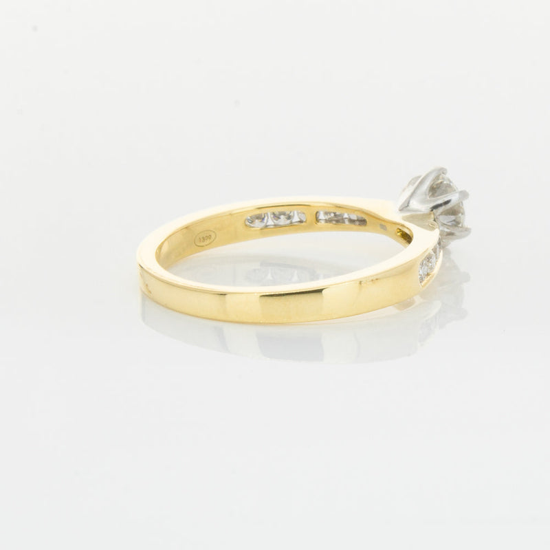 18ct Yellow Gold .50ct Diamond Avalon Ring-Ring-Walker & Hall