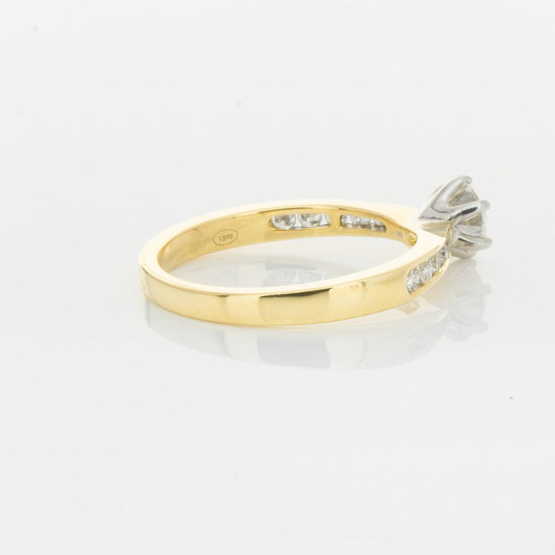 18ct Yellow Gold .50ct Diamond Avalon Ring-Ring-Walker & Hall