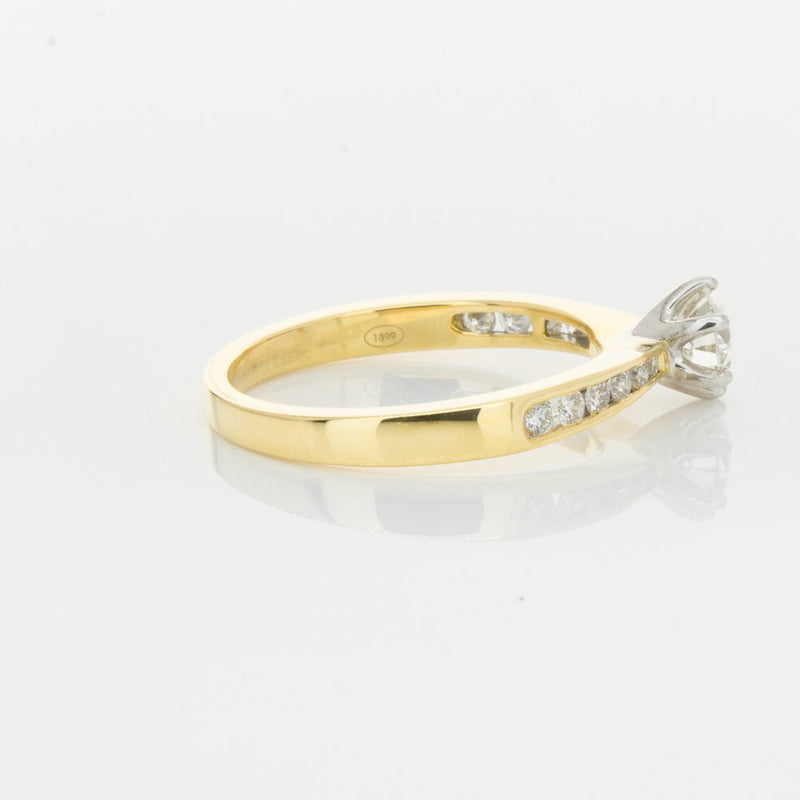 18ct Yellow Gold .50ct Diamond Avalon Ring-Ring-Walker & Hall