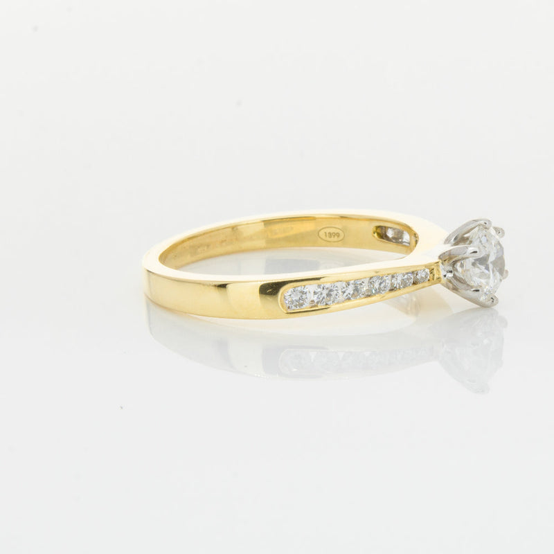 18ct Yellow Gold .50ct Diamond Avalon Ring-Ring-Walker & Hall