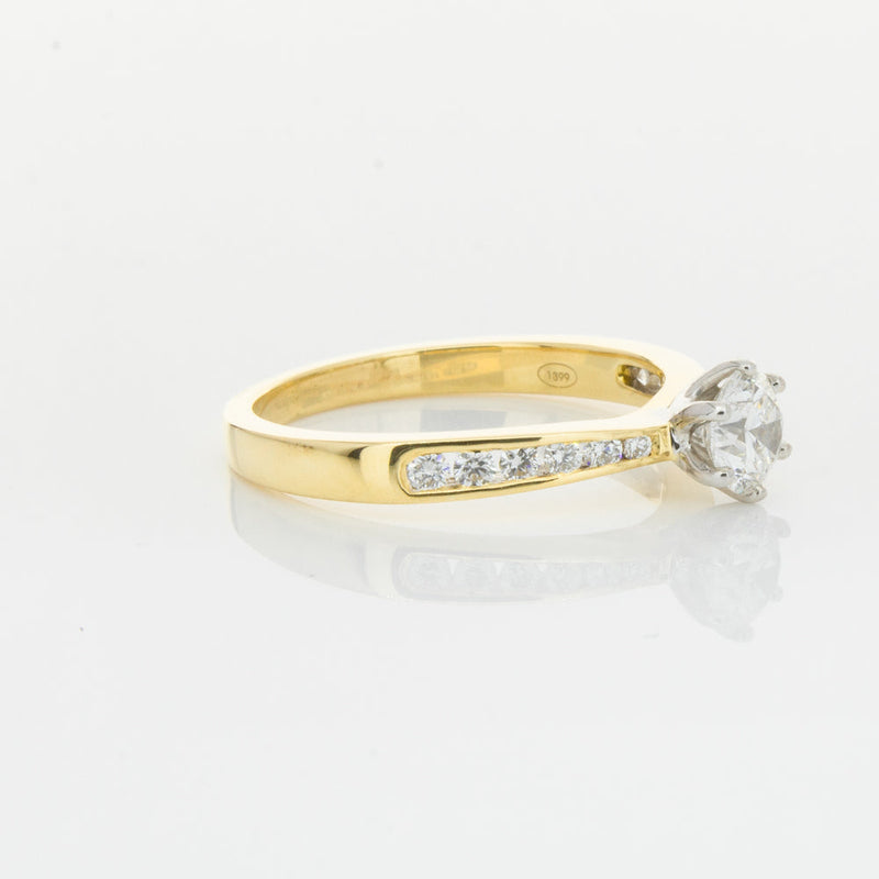 18ct Yellow Gold .50ct Diamond Avalon Ring-Ring-Walker & Hall
