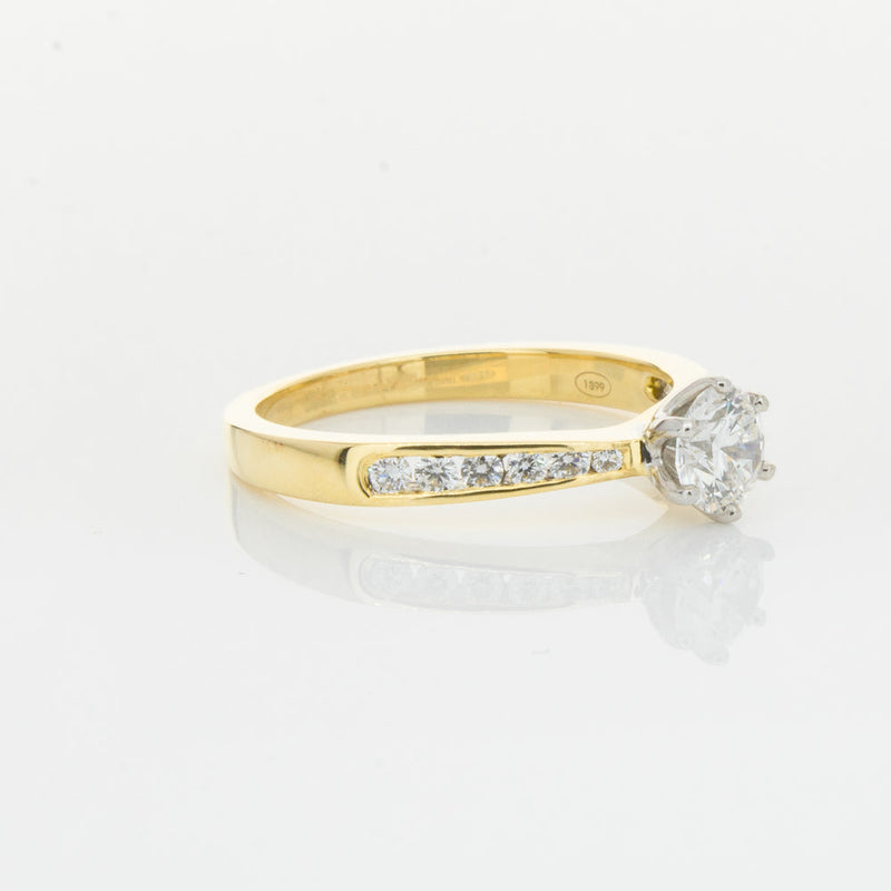 18ct Yellow Gold .50ct Diamond Avalon Ring-Ring-Walker & Hall
