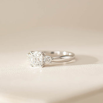 18ct White Gold Diamond Ring-Ring-Walker & Hall