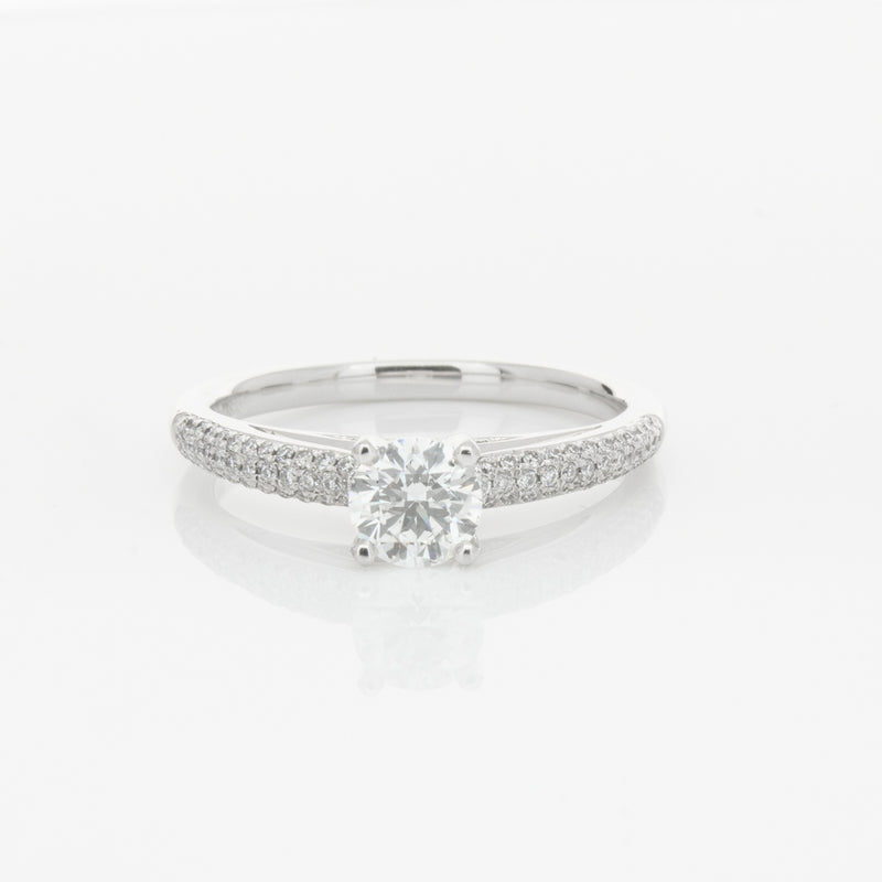 18ct White Gold .50ct Diamond Ring-Ring-Walker & Hall