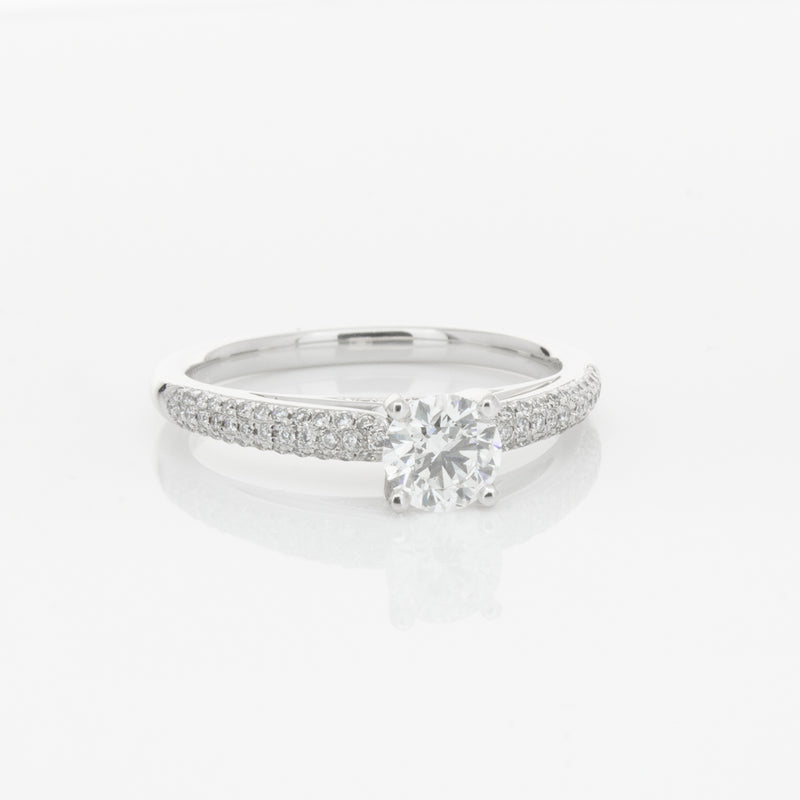 18ct White Gold .50ct Diamond Ring-Ring-Walker & Hall