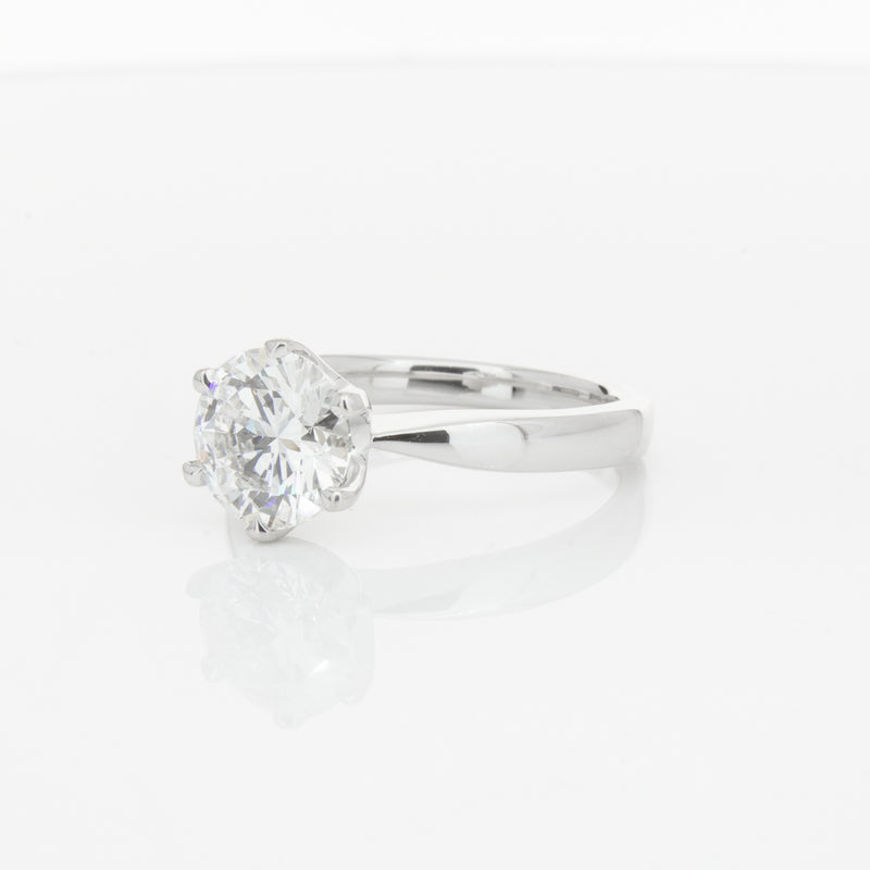 18ct White Gold 2.01ct Diamond Nova Ring-Ring-Walker & Hall