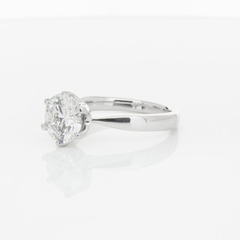 18ct White Gold 2.01ct Diamond Nova Ring-Ring-Walker & Hall