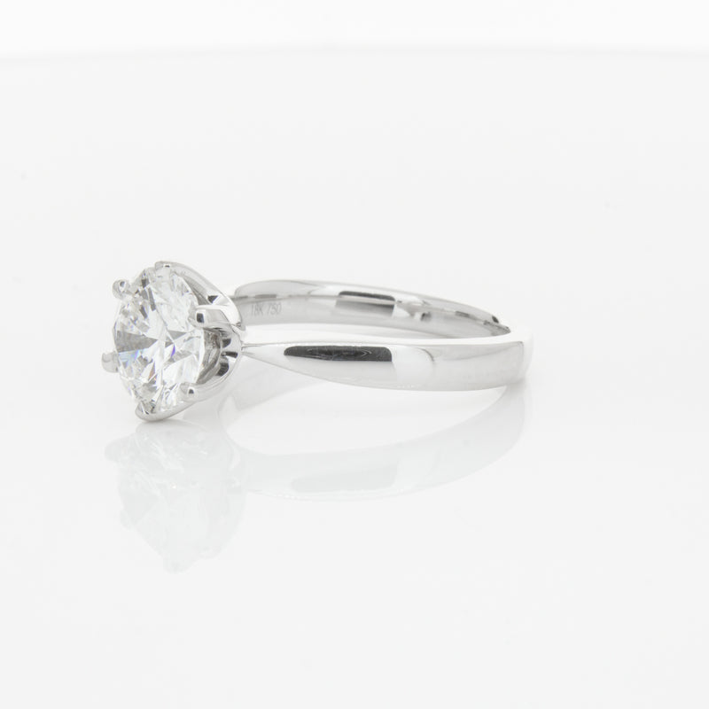 18ct White Gold 2.01ct Diamond Nova Ring-Ring-Walker & Hall