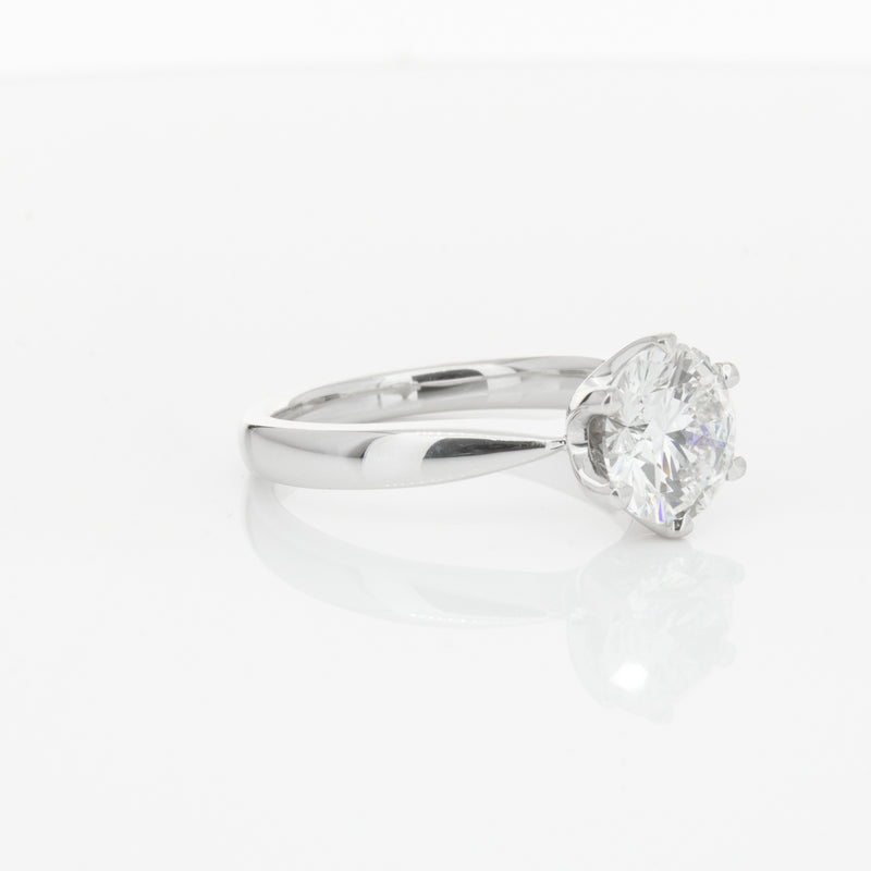 18ct White Gold 2.01ct Diamond Nova Ring-Ring-Walker & Hall