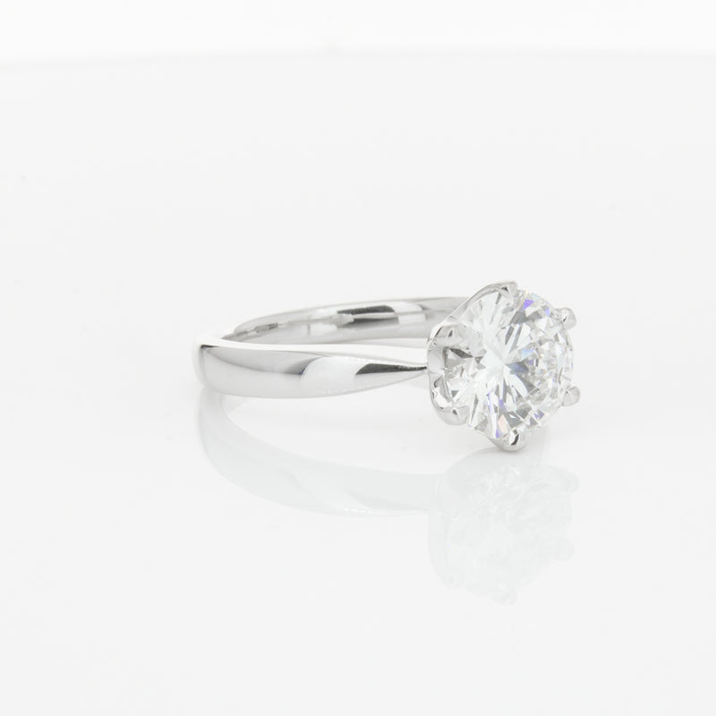 18ct White Gold 2.01ct Diamond Nova Ring-Ring-Walker & Hall