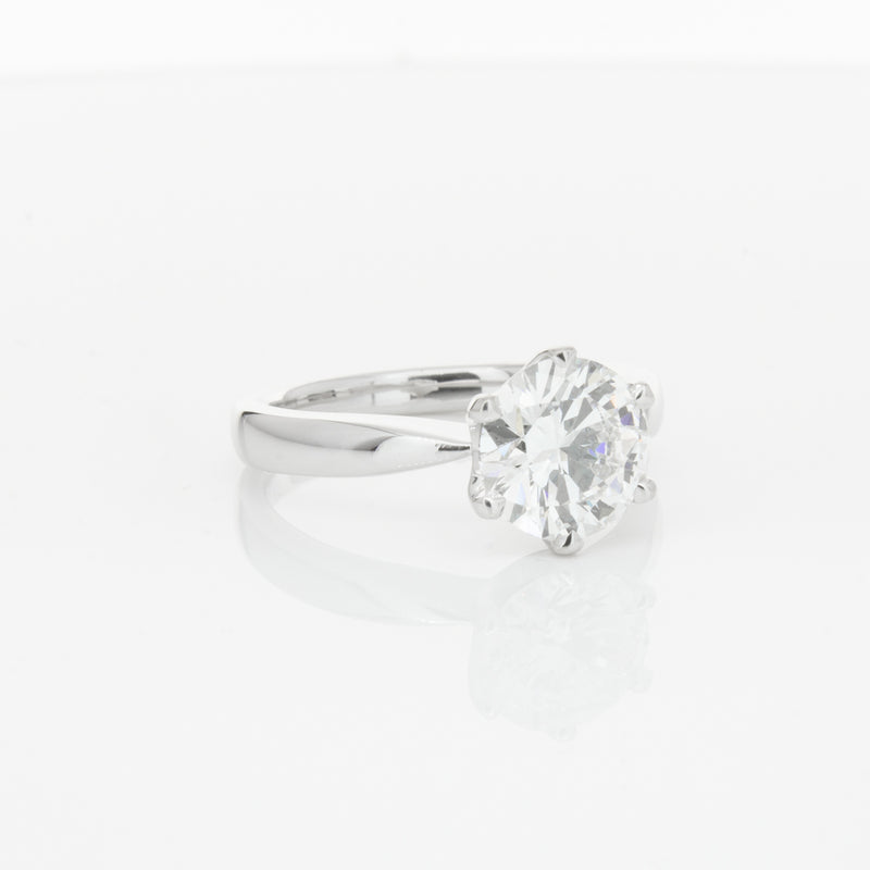 18ct White Gold 2.01ct Diamond Nova Ring-Ring-Walker & Hall
