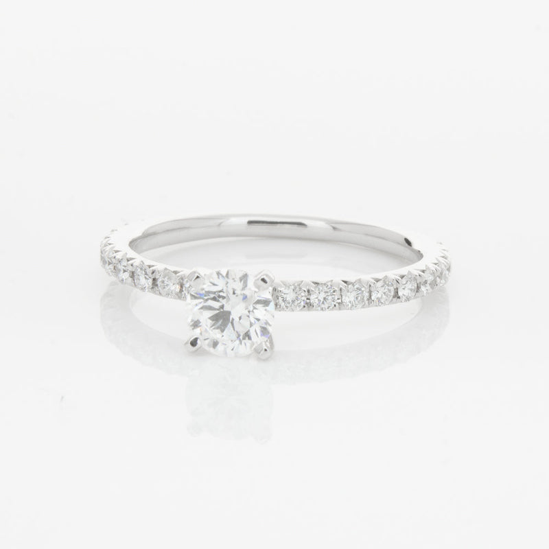 18ct White Gold .50ct Diamond Comet Ring-Ring-Walker & Hall