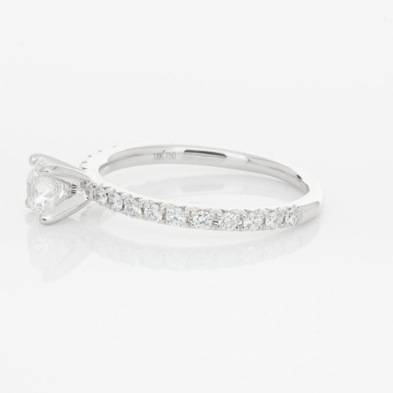18ct White Gold .50ct Diamond Comet Ring-Ring-Walker & Hall