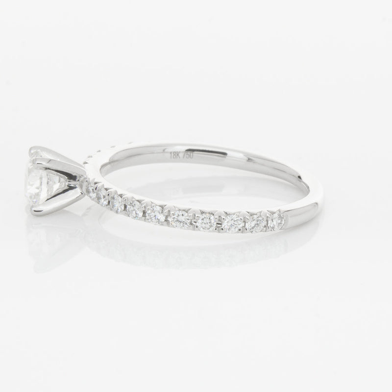 18ct White Gold .50ct Diamond Comet Ring-Ring-Walker & Hall