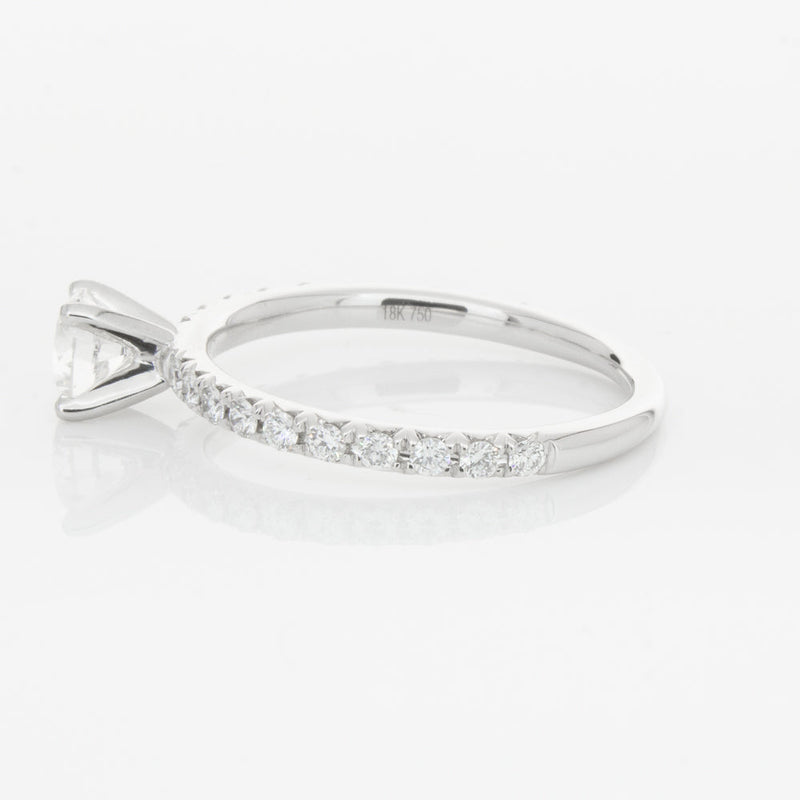 18ct White Gold .50ct Diamond Comet Ring-Ring-Walker & Hall