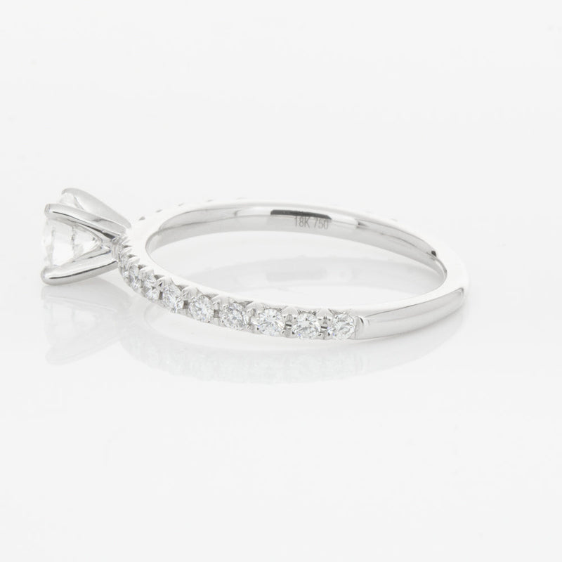 18ct White Gold .50ct Diamond Comet Ring-Ring-Walker & Hall