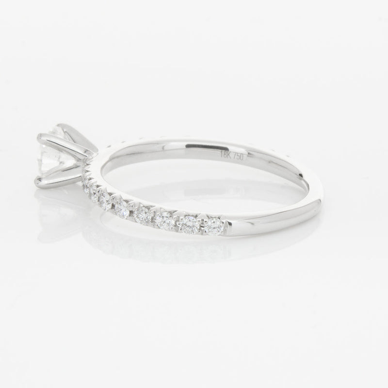 18ct White Gold .50ct Diamond Comet Ring-Ring-Walker & Hall