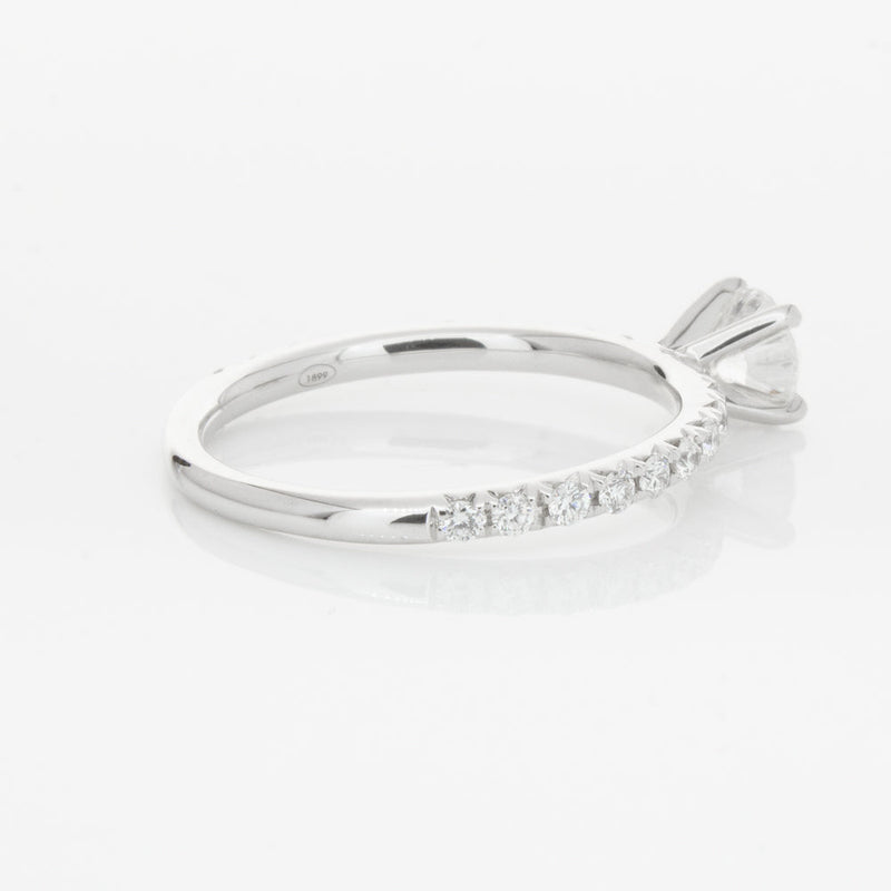 18ct White Gold .50ct Diamond Comet Ring-Ring-Walker & Hall