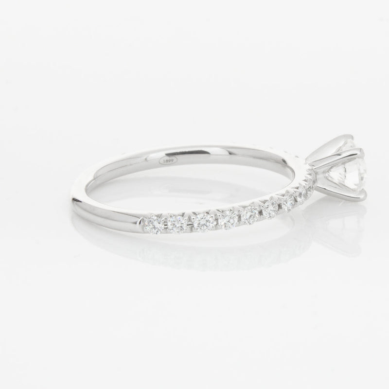 18ct White Gold .50ct Diamond Comet Ring-Ring-Walker & Hall