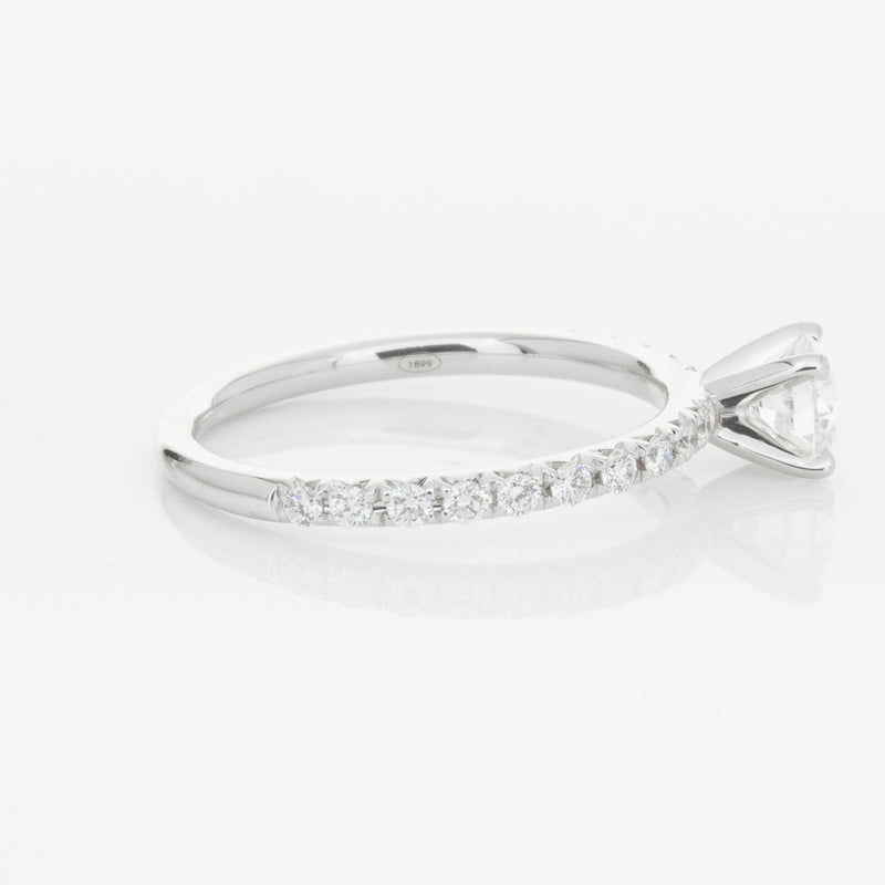 18ct White Gold .50ct Diamond Comet Ring-Ring-Walker & Hall