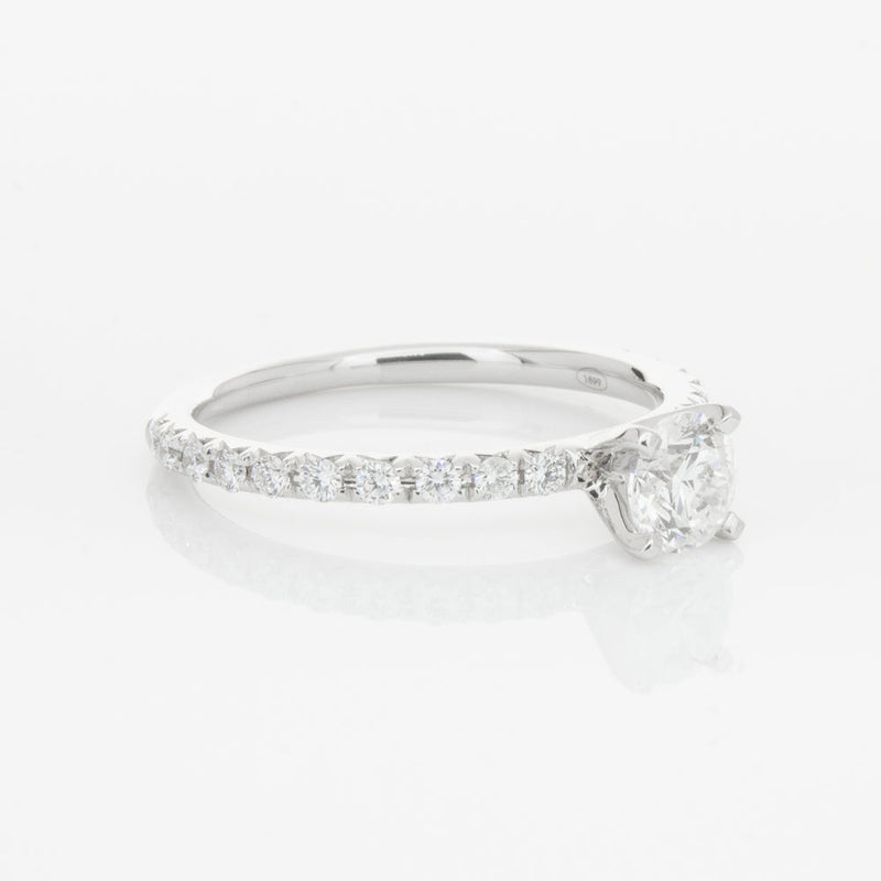 18ct White Gold .50ct Diamond Comet Ring-Ring-Walker & Hall