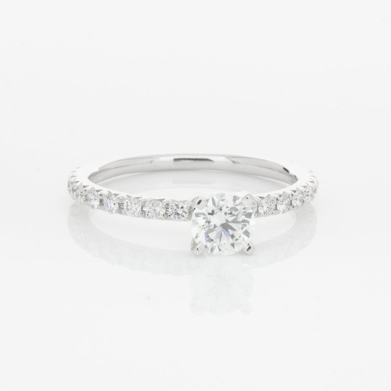 18ct White Gold .50ct Diamond Comet Ring-Ring-Walker & Hall