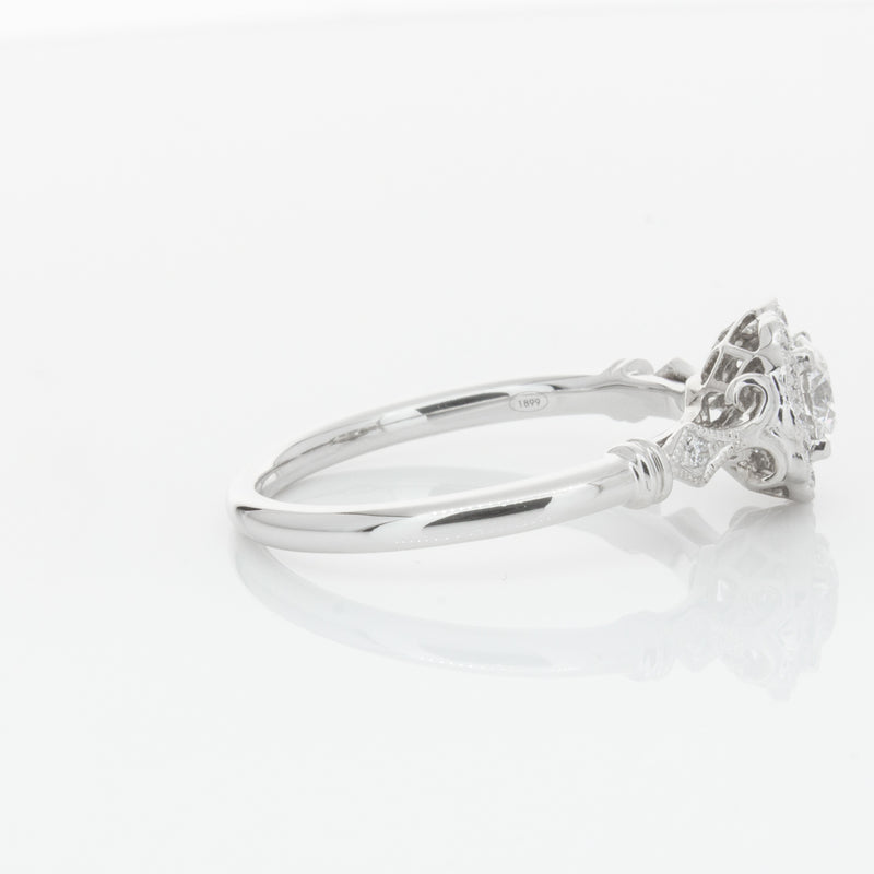 18ct White Gold .50ct Diamond Versailles Ring-Ring-Walker & Hall