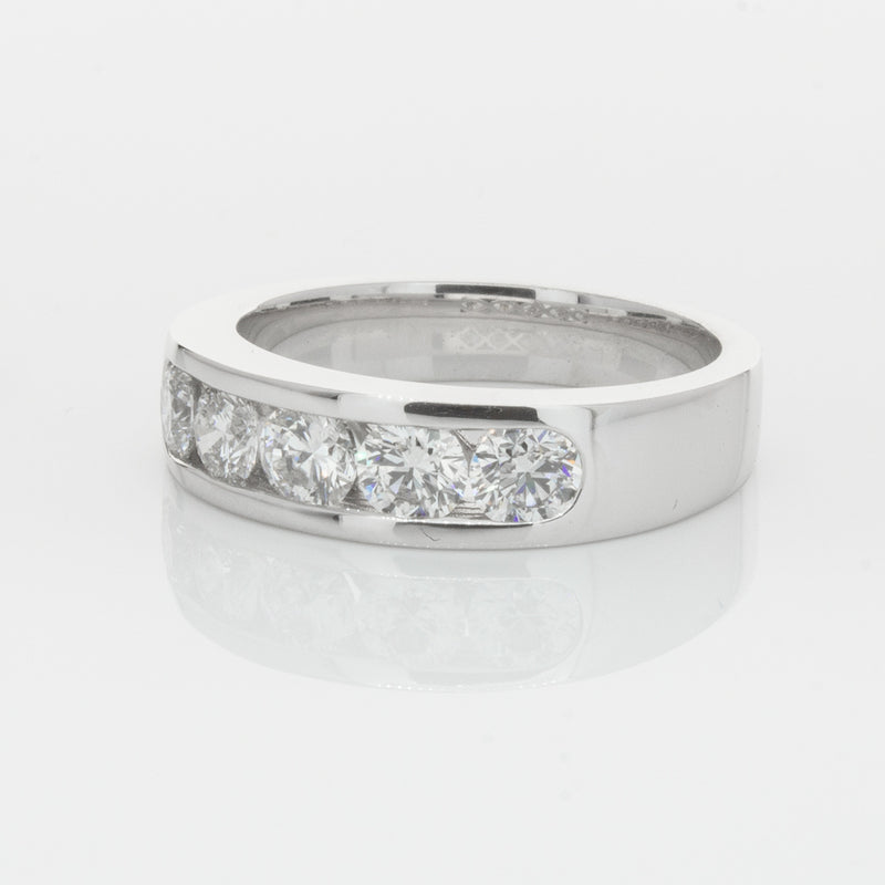 18ct White Gold 1.08ct Diamond Loire Ring-Ring-Walker & Hall