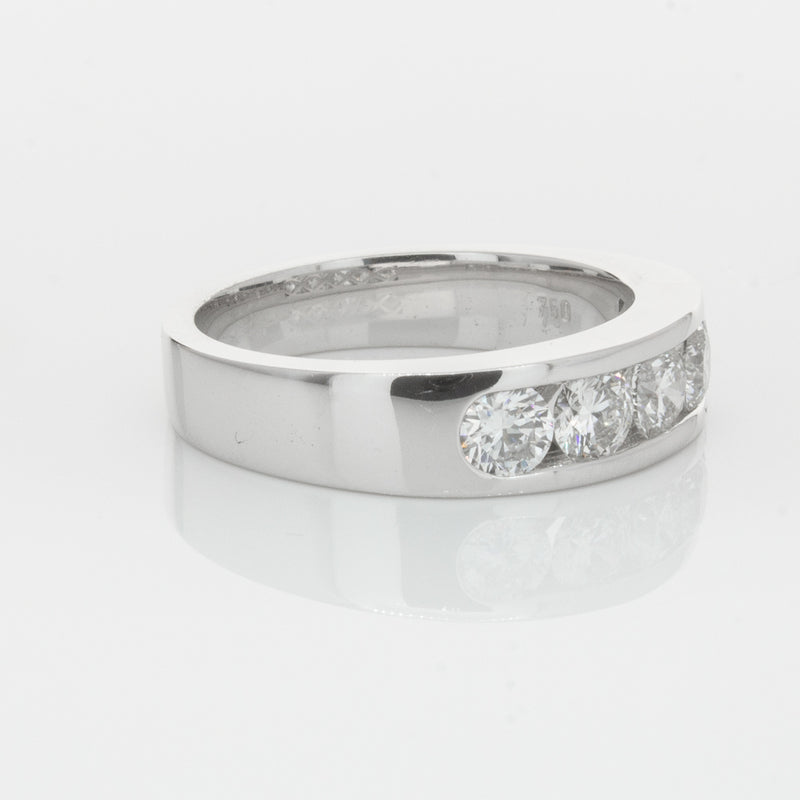 18ct White Gold 1.08ct Diamond Loire Ring-Ring-Walker & Hall