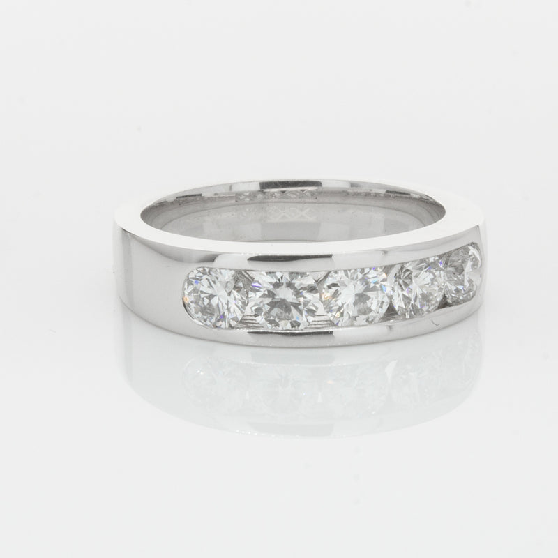 18ct White Gold 1.08ct Diamond Loire Ring-Ring-Walker & Hall