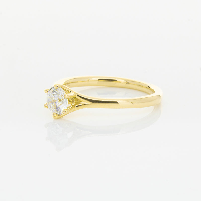 18ct Yellow Gold .48ct Diamond Grace Ring-Ring-Walker & Hall