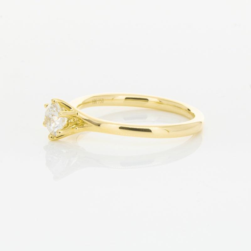 18ct Yellow Gold .48ct Diamond Grace Ring-Ring-Walker & Hall