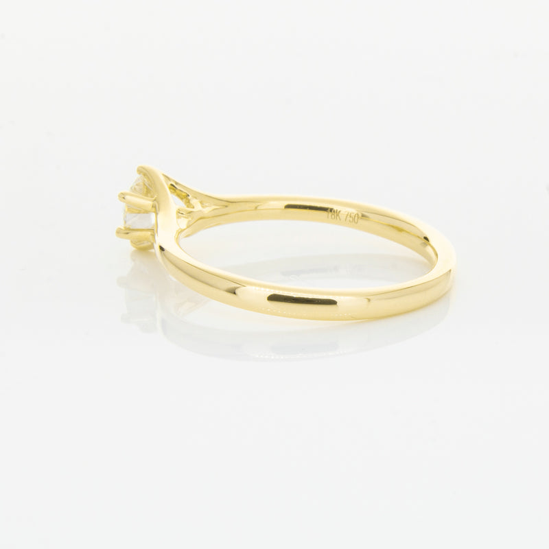 18ct Yellow Gold .48ct Diamond Grace Ring-Ring-Walker & Hall